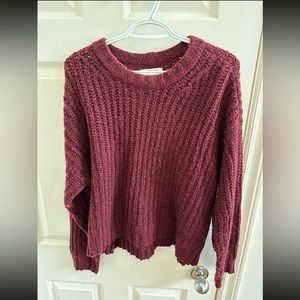 American Eagle Cropped Knit Sweater Size S